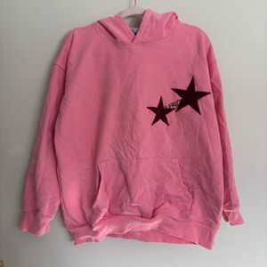 Aelfric Eden Pink Hoodie with Star Accents